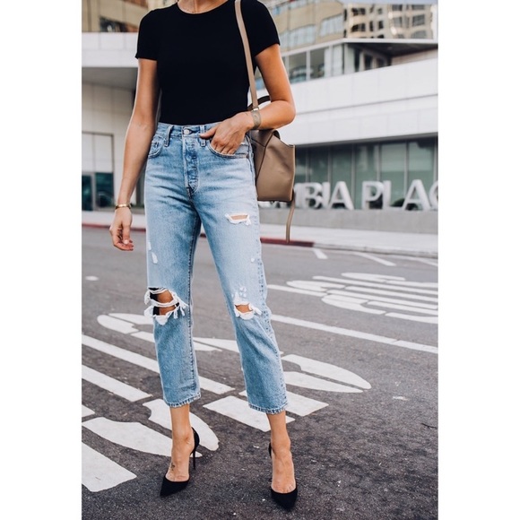 Levi’s 90’s wedgie straight leg ripped jeans NWT - Picture 5 of 15